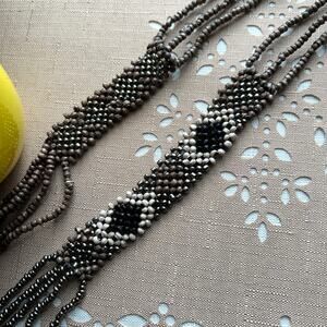 NWOT Real Simple Style Safari Tribal Beaded Bracelet & Necklace Matching Set